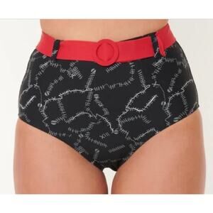 Unique Vintage Nightmare Before Christmas Retro High Waist Bikini Bottom XL NWOT